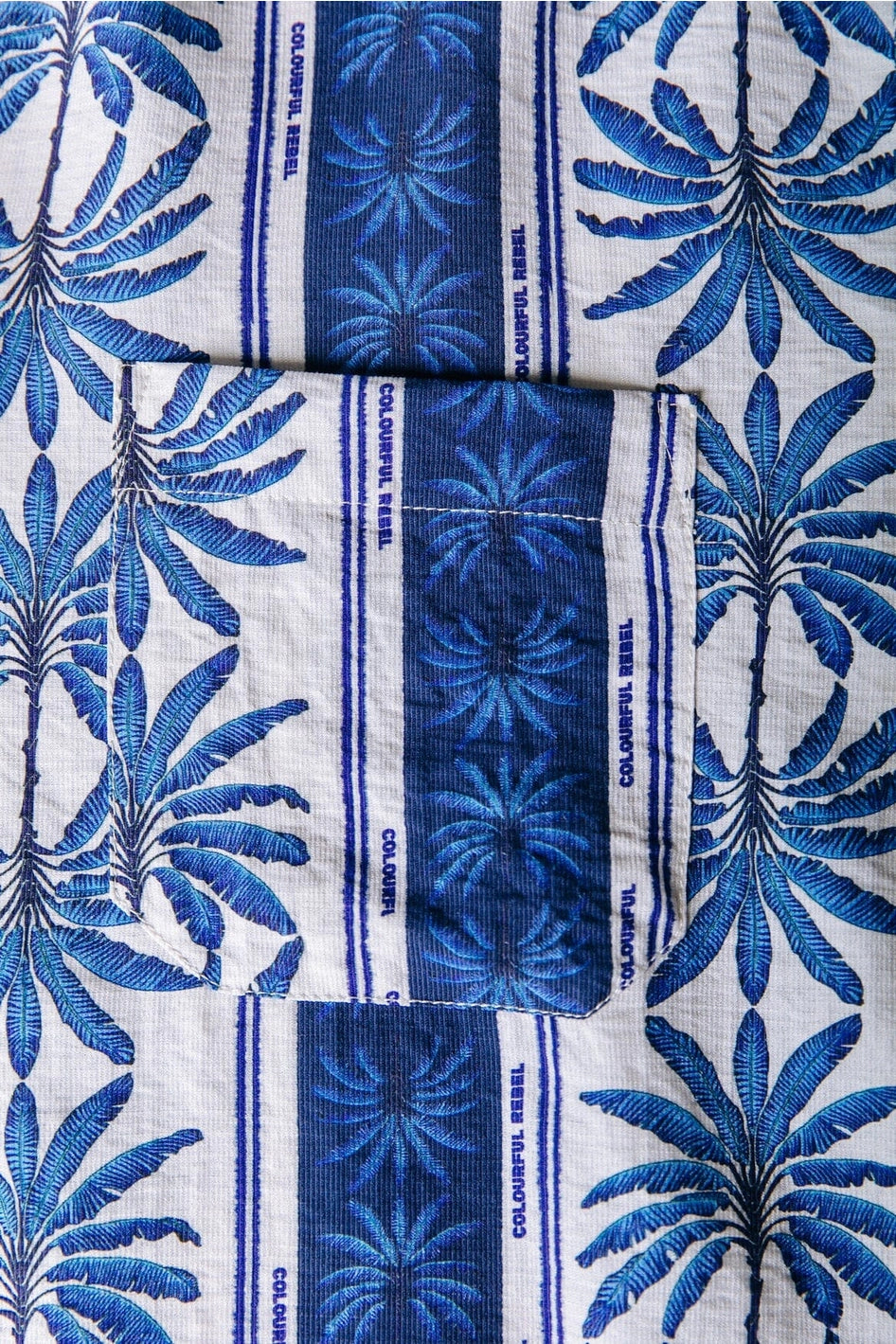 Talia Palm Dropped Shoulder Blouse