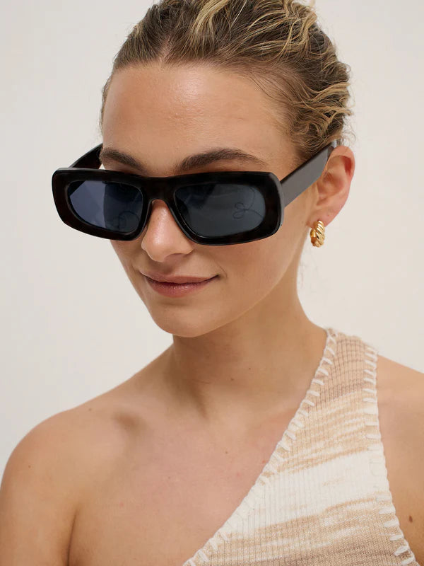 Wide Angle Sunglasses -Black