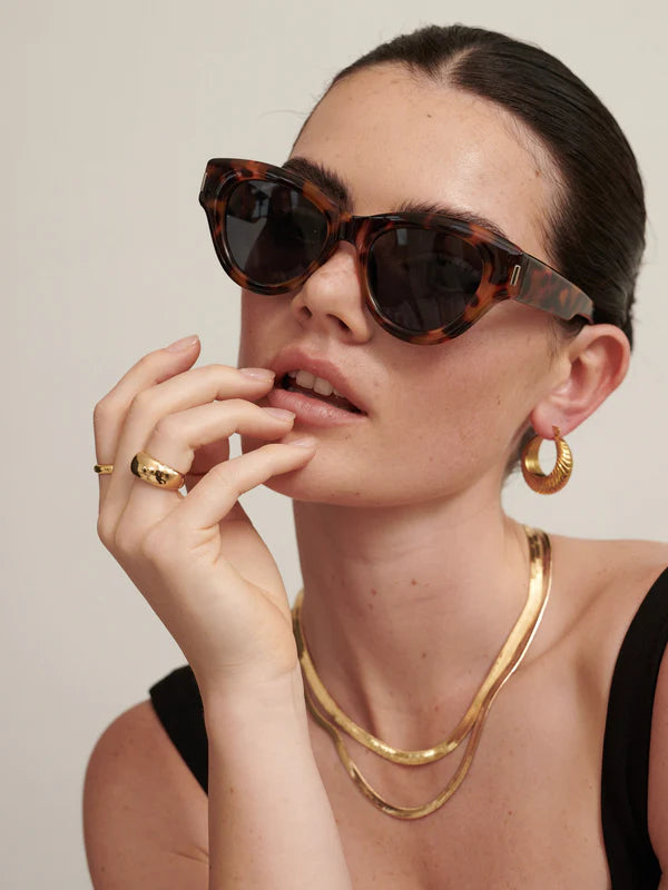Arlo Cat Eye Sunglasses – Dark Tort