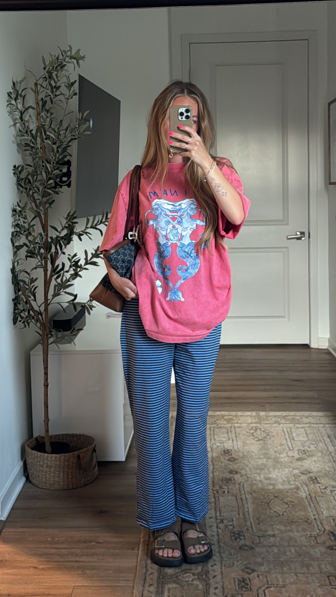 Tsunami Tee Oversized Pink