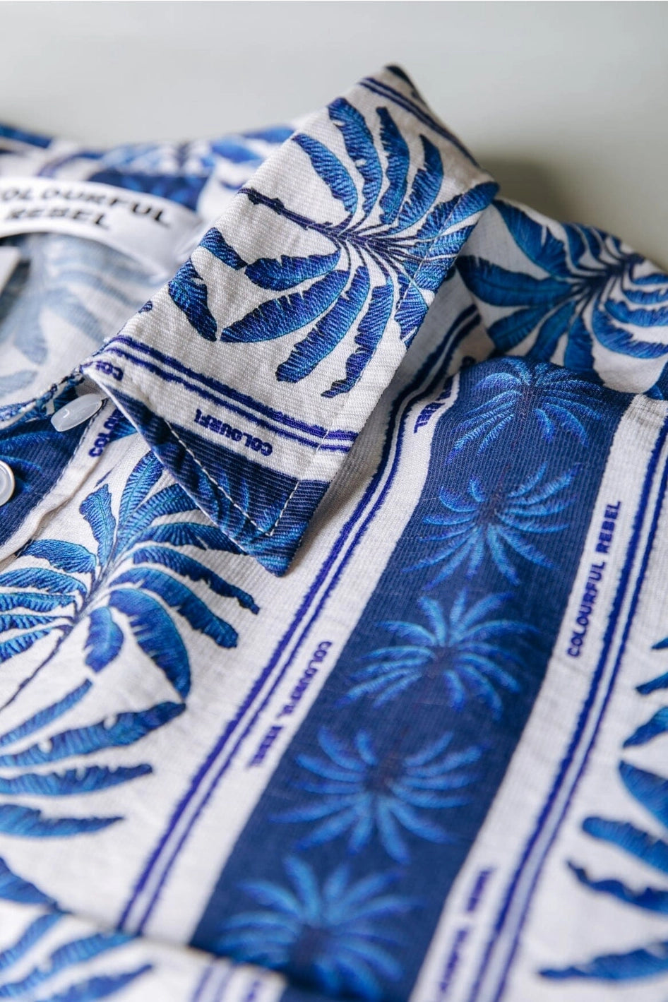 Talia Palm Dropped Shoulder Blouse