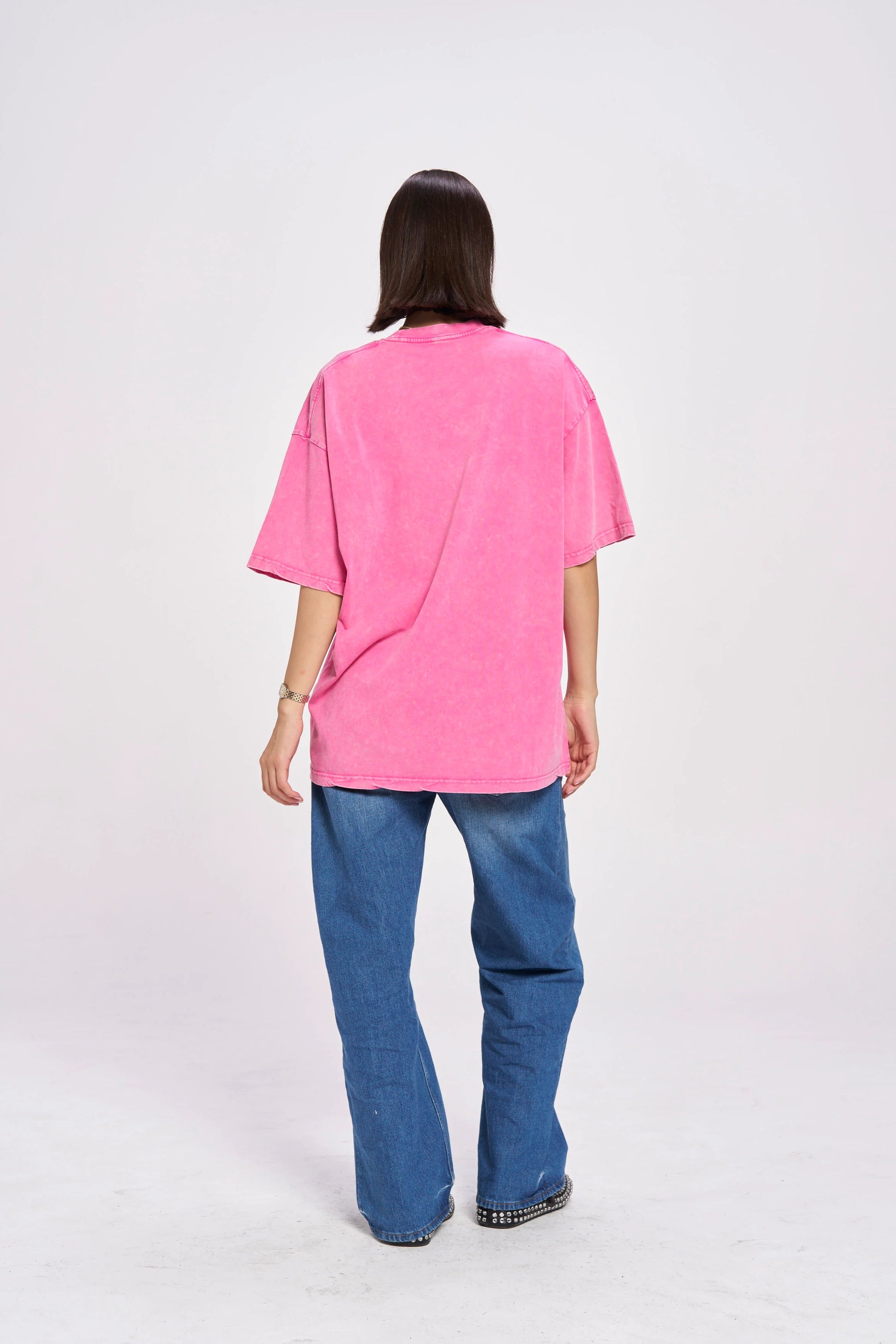 Tsunami Tee Oversized Pink