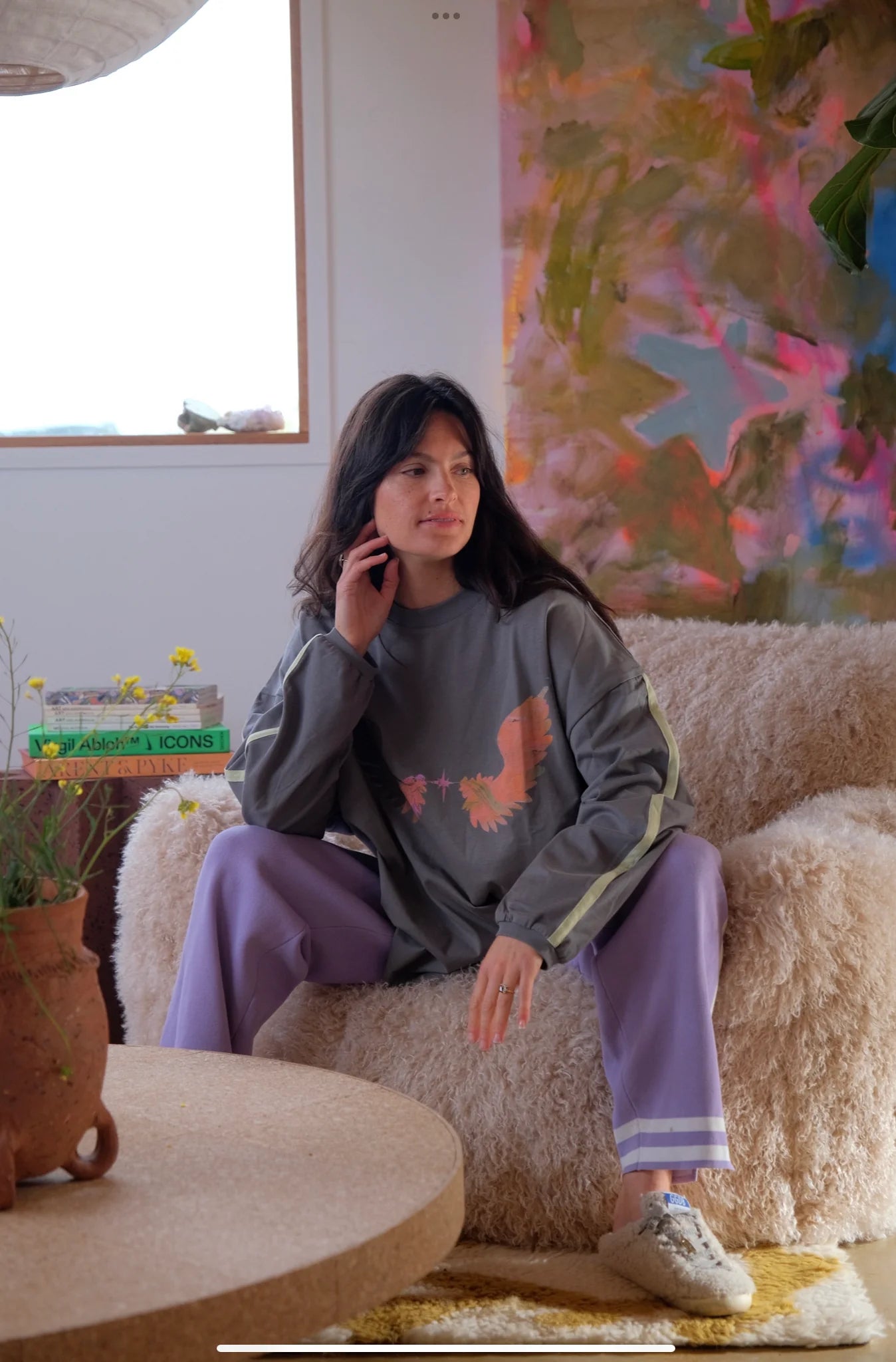 Levitate boxy long sleeve tee
