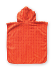 Terry Towelling Poncho - Rosso