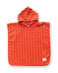 Terry Towelling Poncho - Rosso