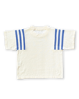 Knitted Stripe Sleeve Knitted Tee
