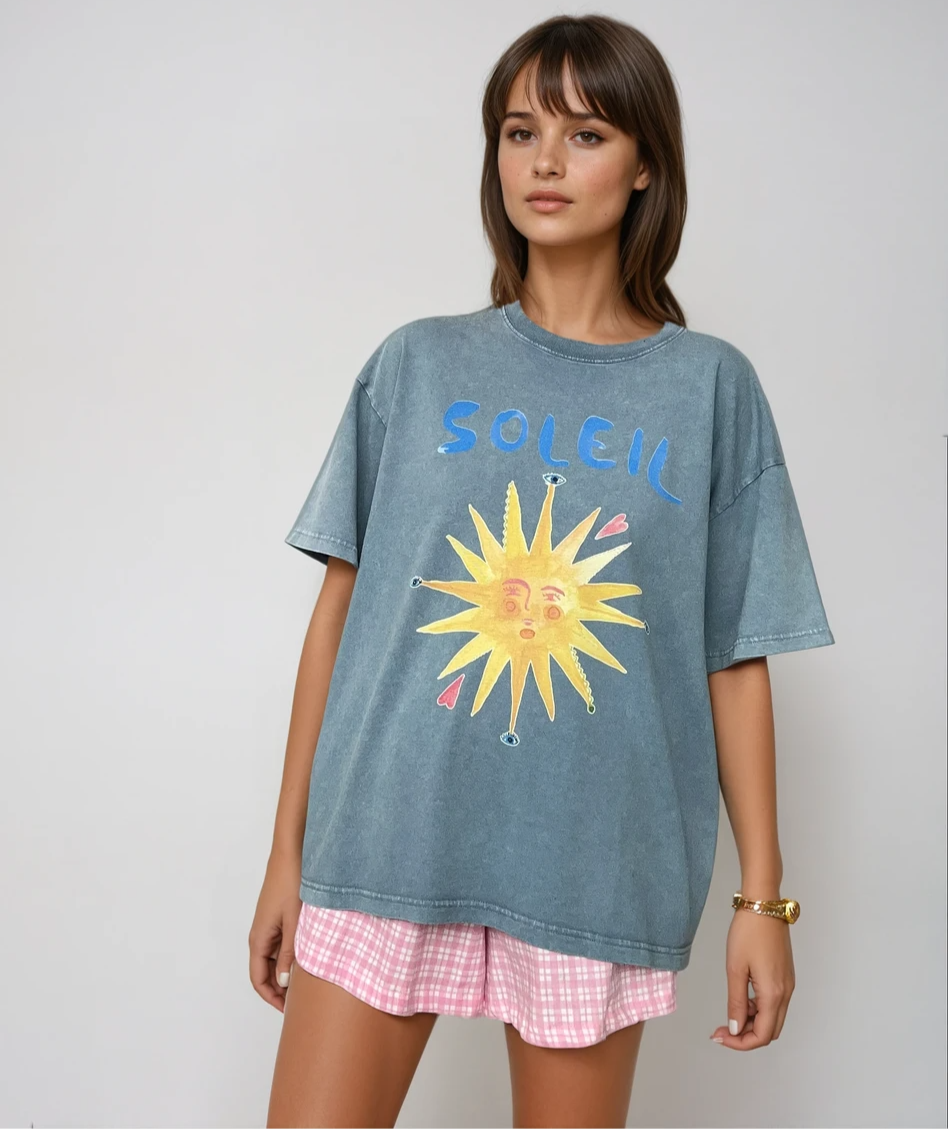 Soleil Blue Jeans Oversize