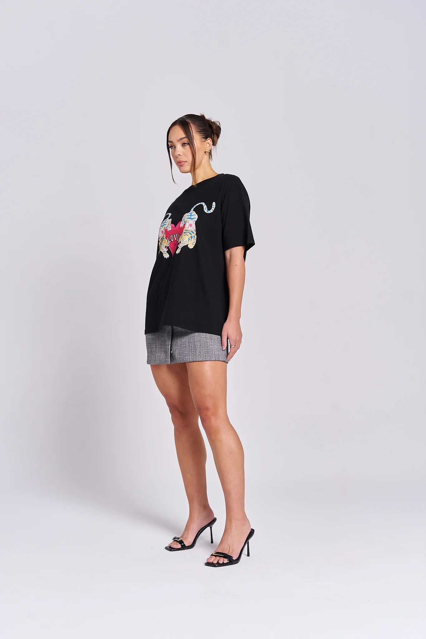 Lovers Tee Black Boyfriend Cut