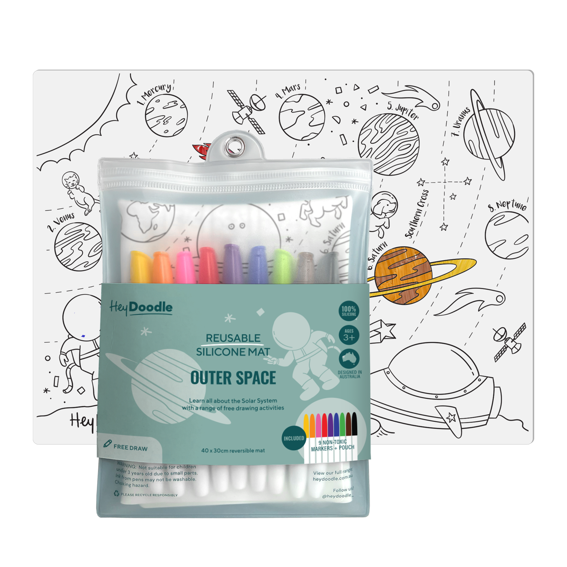 HeyDoodle Reusable Drawing Mini Mat