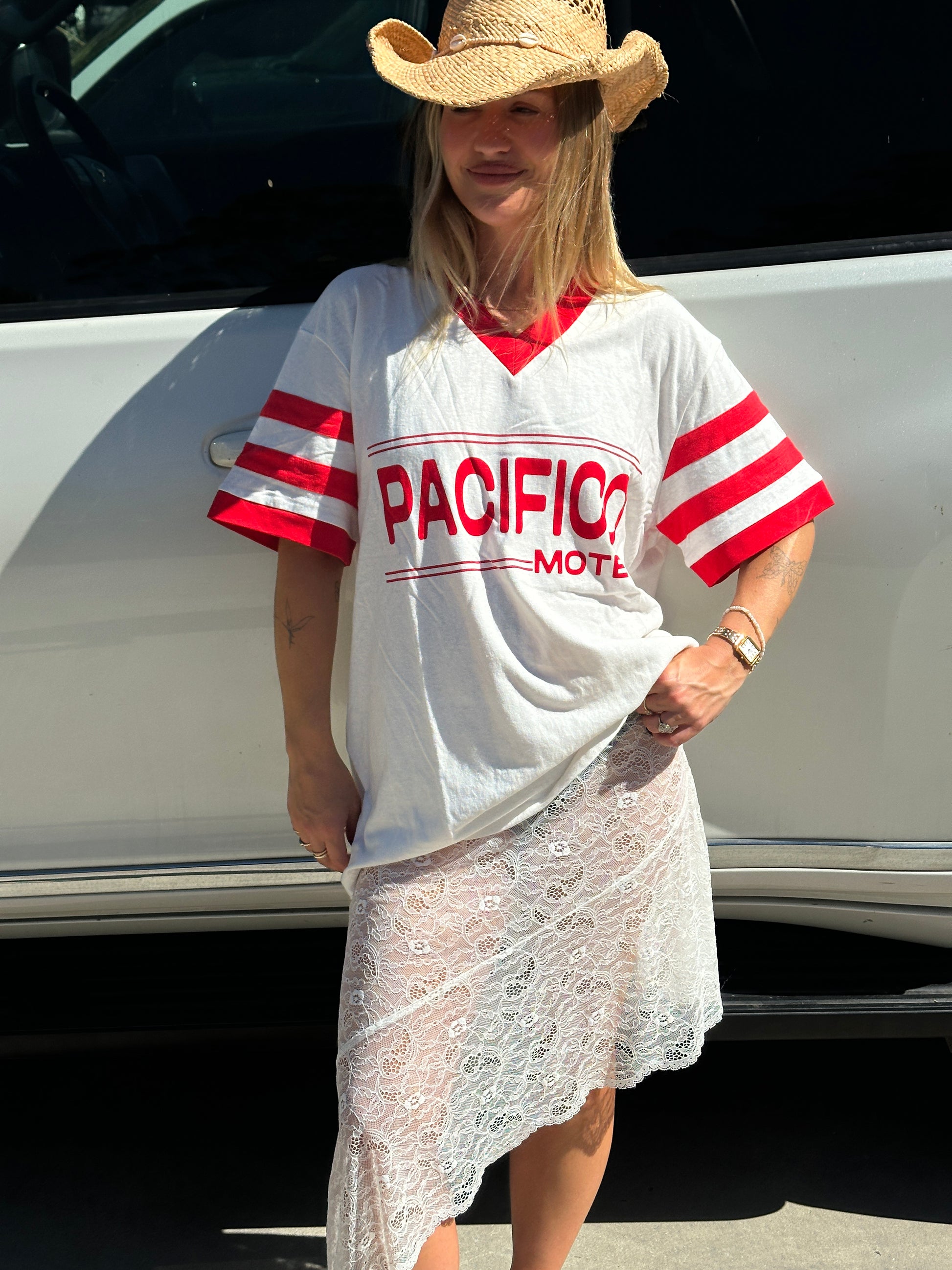 Vintage Hemp/Cotton Tee – Pacifico Print