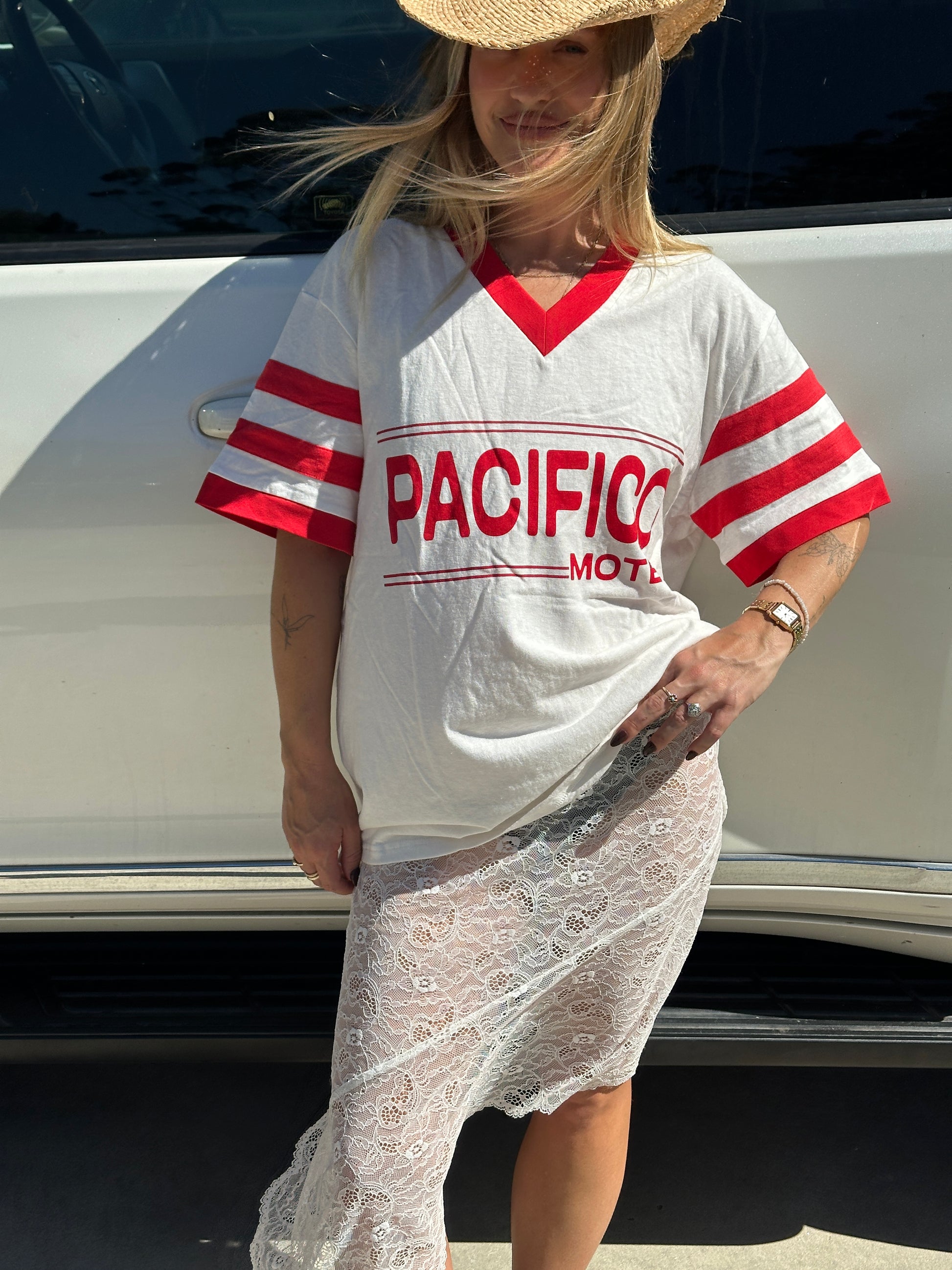 Vintage Hemp/Cotton Tee – Pacifico Print