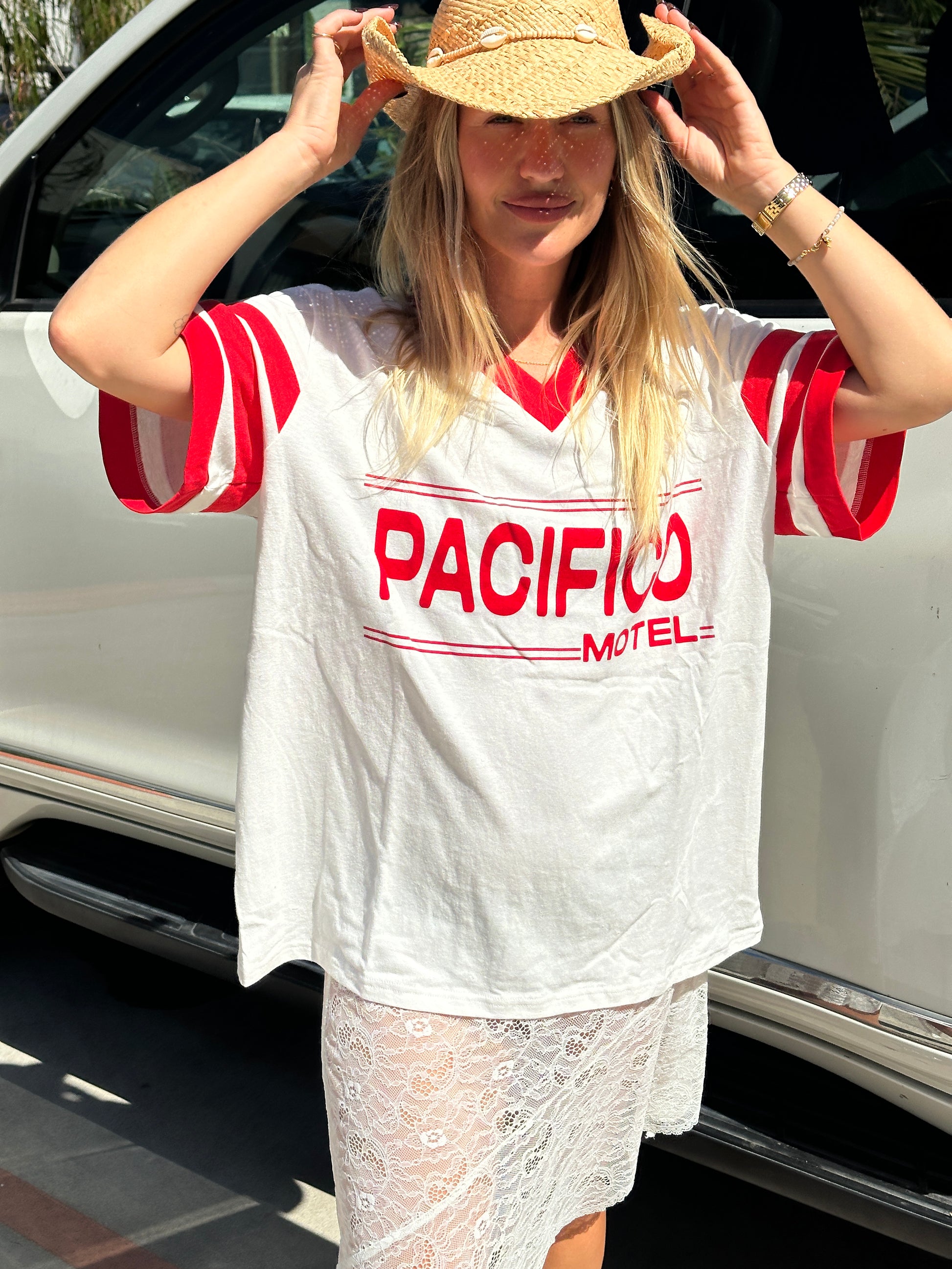 Vintage Hemp/Cotton Tee – Pacifico Print