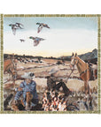 Silk Scarf Large - Cowboy Camp