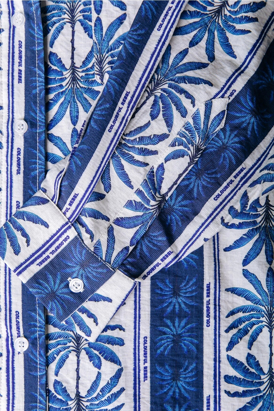 Talia Palm Dropped Shoulder Blouse