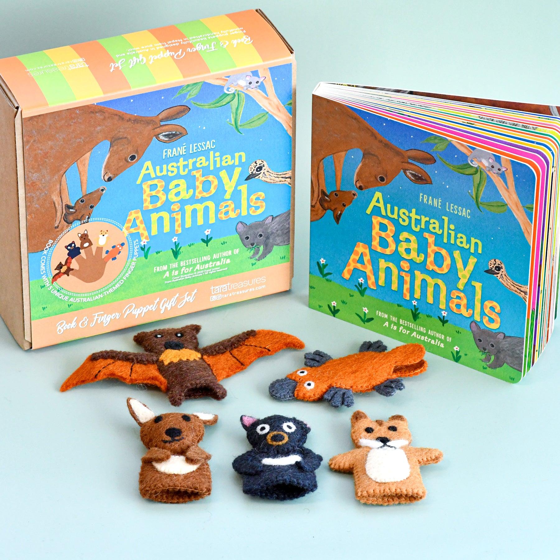 Australian Baby Animals Book Set by Frane Lessac