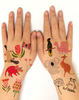 Australiana Birds and Flora Temporary Tattoos