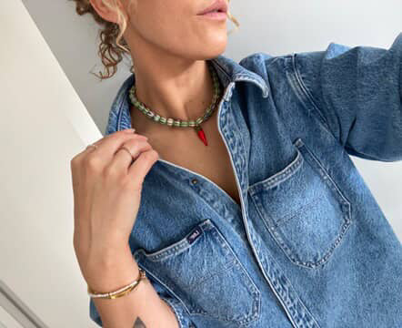 The Verde Charm Necklace (pre order please read delivery time)
