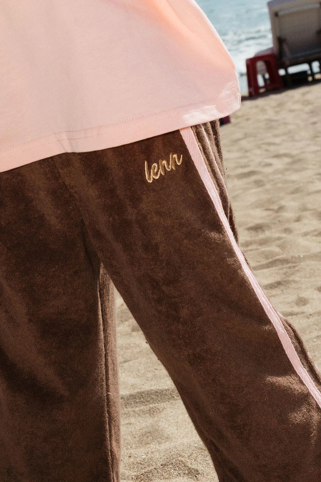 Lenn Weekend Terry Pant Choc