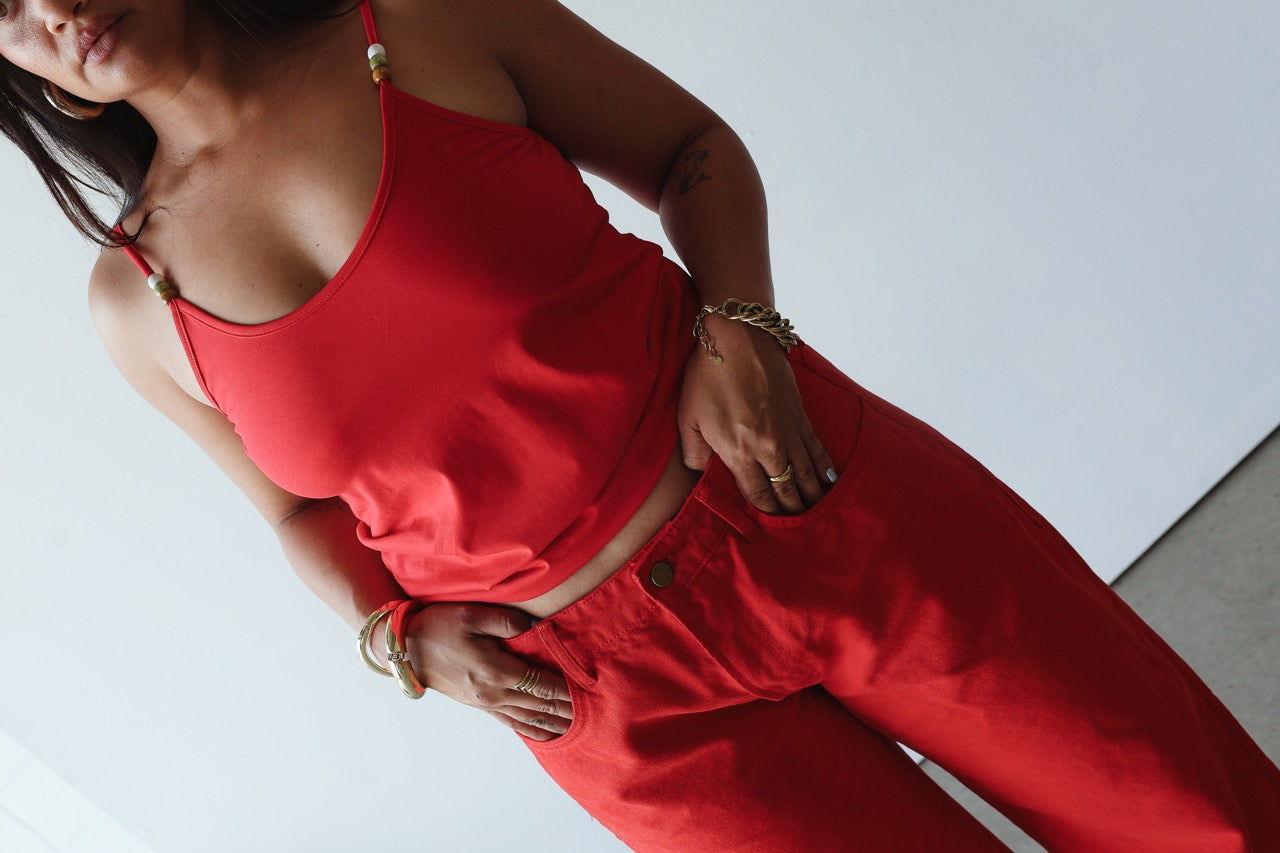 Bead Tank - Tomato Red