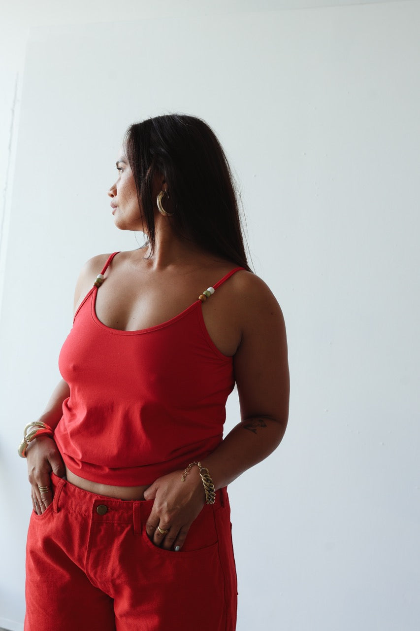 Bead Tank - Tomato Red