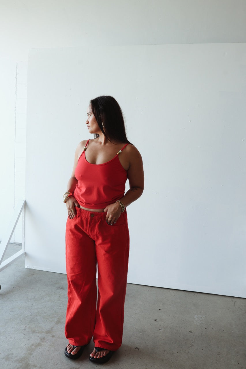 Bead Tank - Tomato Red