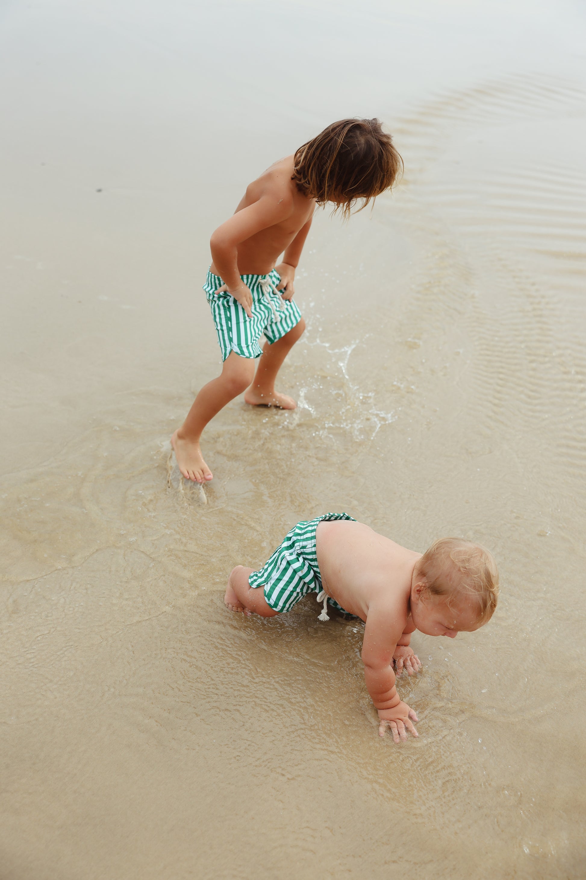 Boardshort - Green Stripe