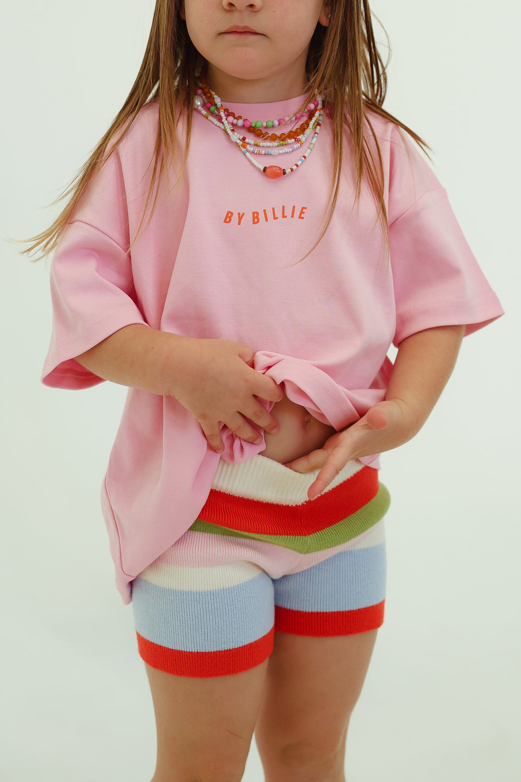 Organic Cotton Wave Tee – Pink