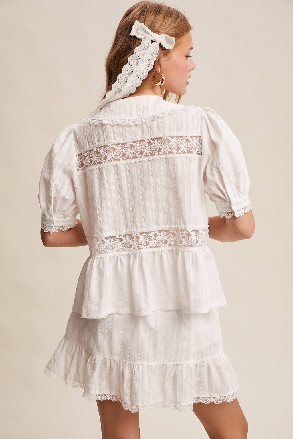 Tiered Mini Skirt