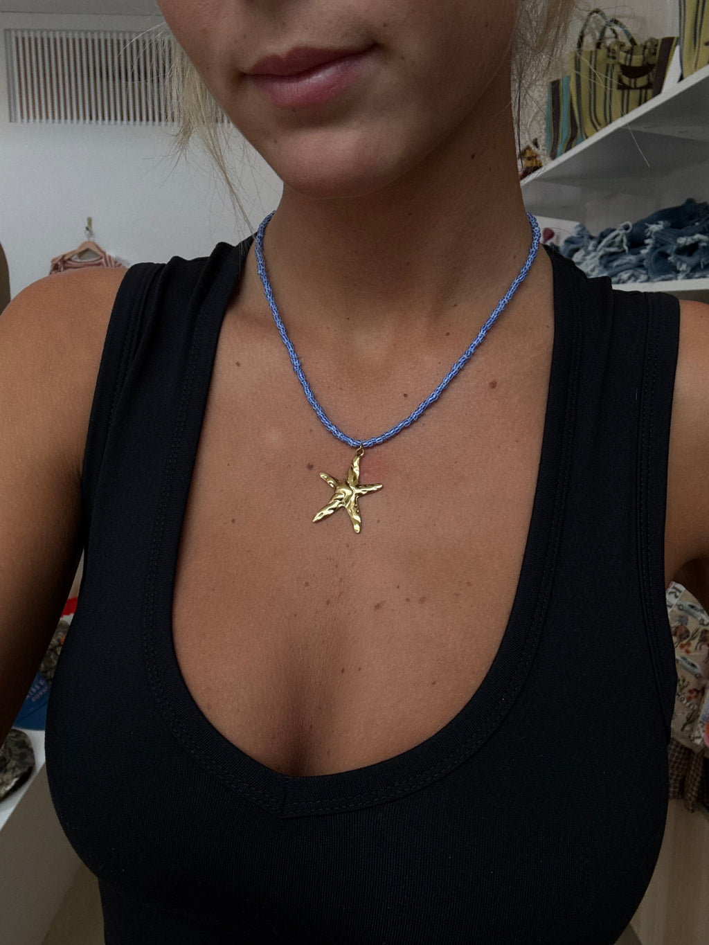 The Aqua Star Gold Plated Necklace