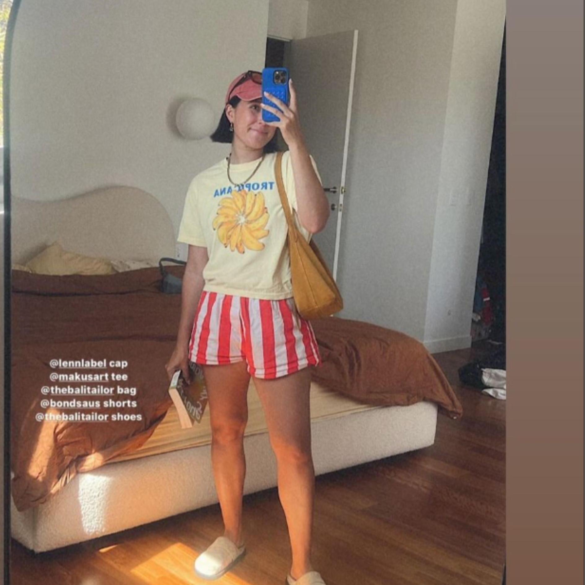 Club Tropicana -Banana Tee Boxy Crop Style