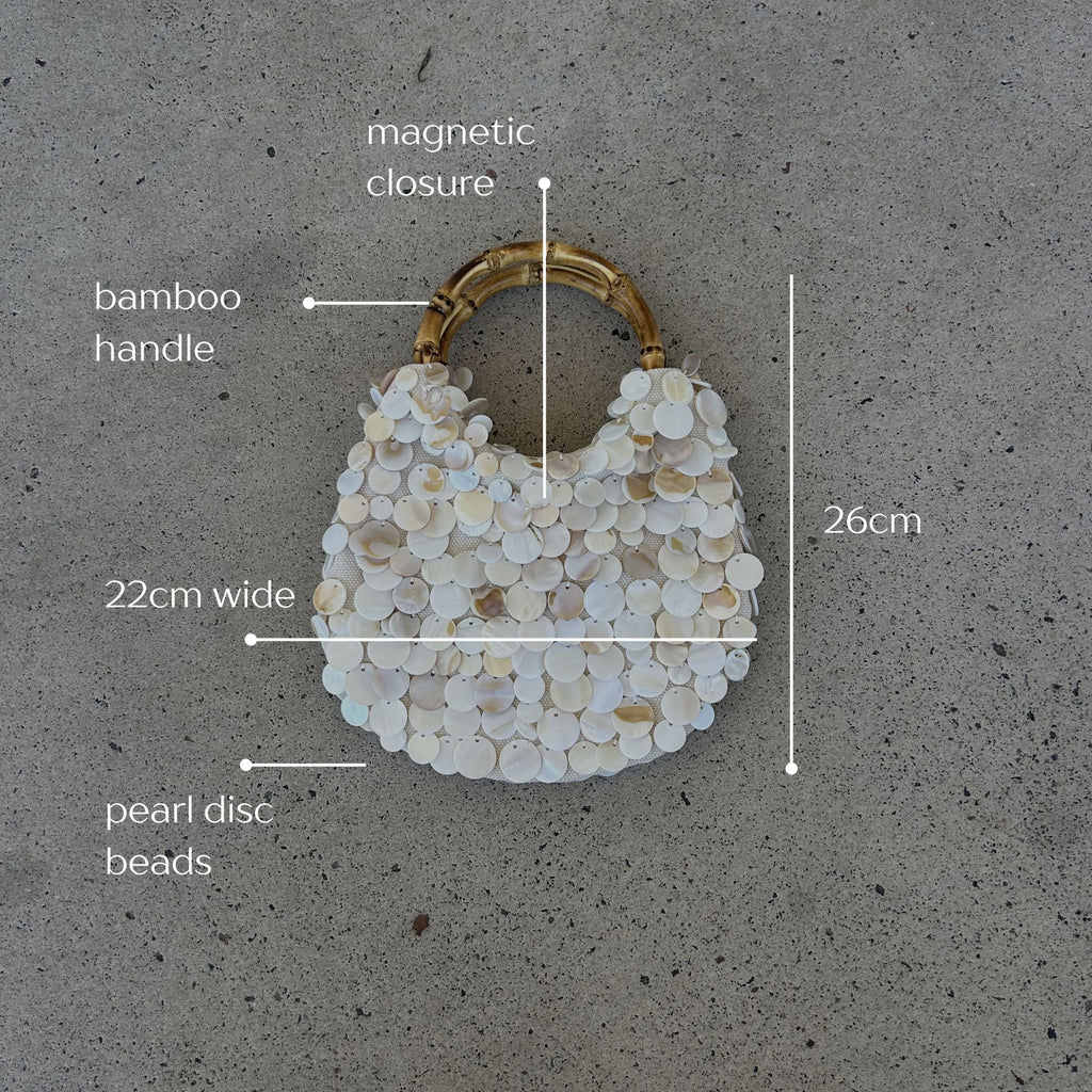 The Amalfi Pearl Bamboo Bag