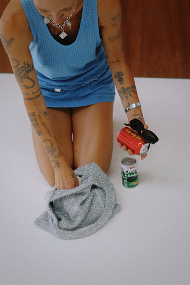 Beach Party Bag - silver