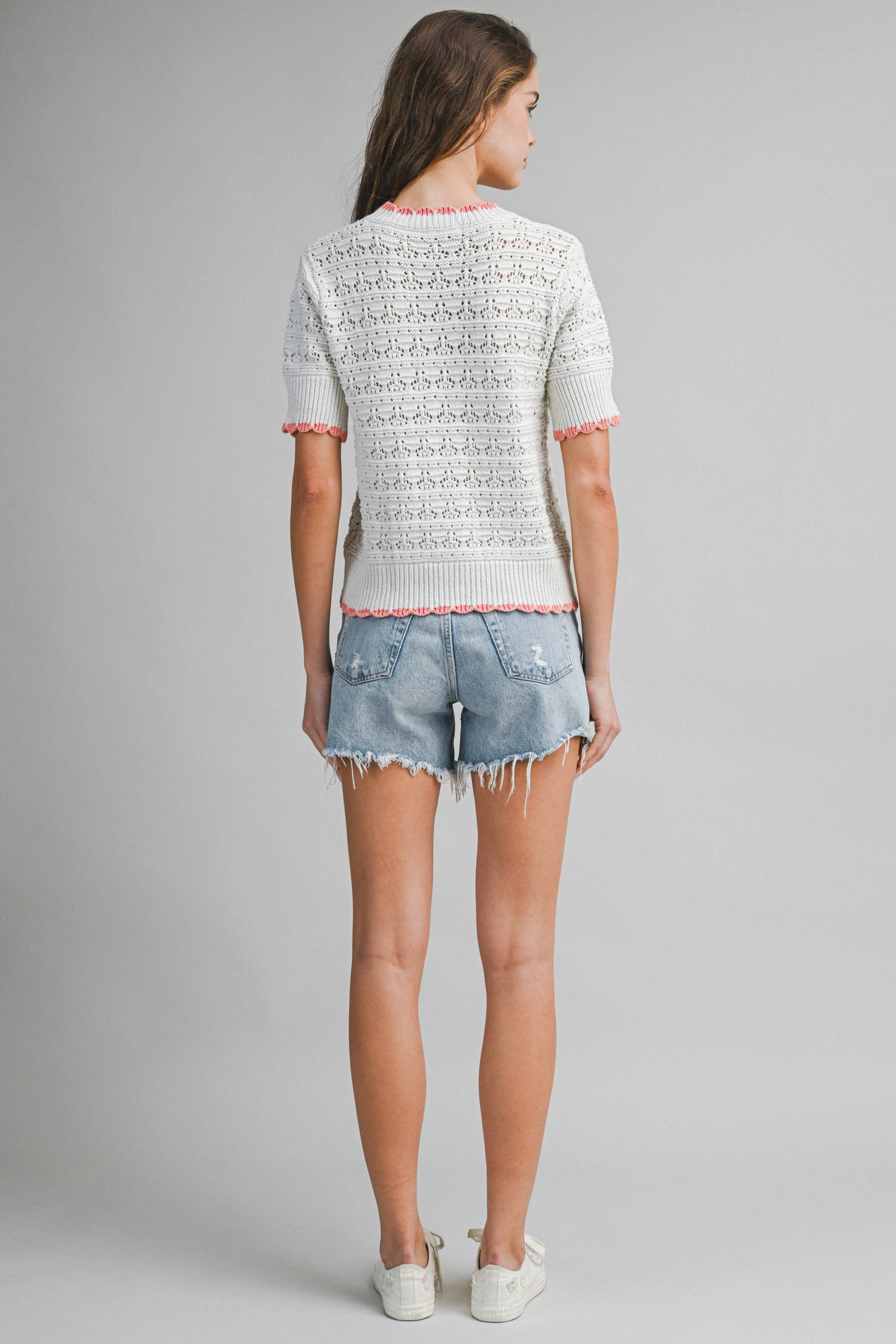 Embroidered Western Motif Knit Top