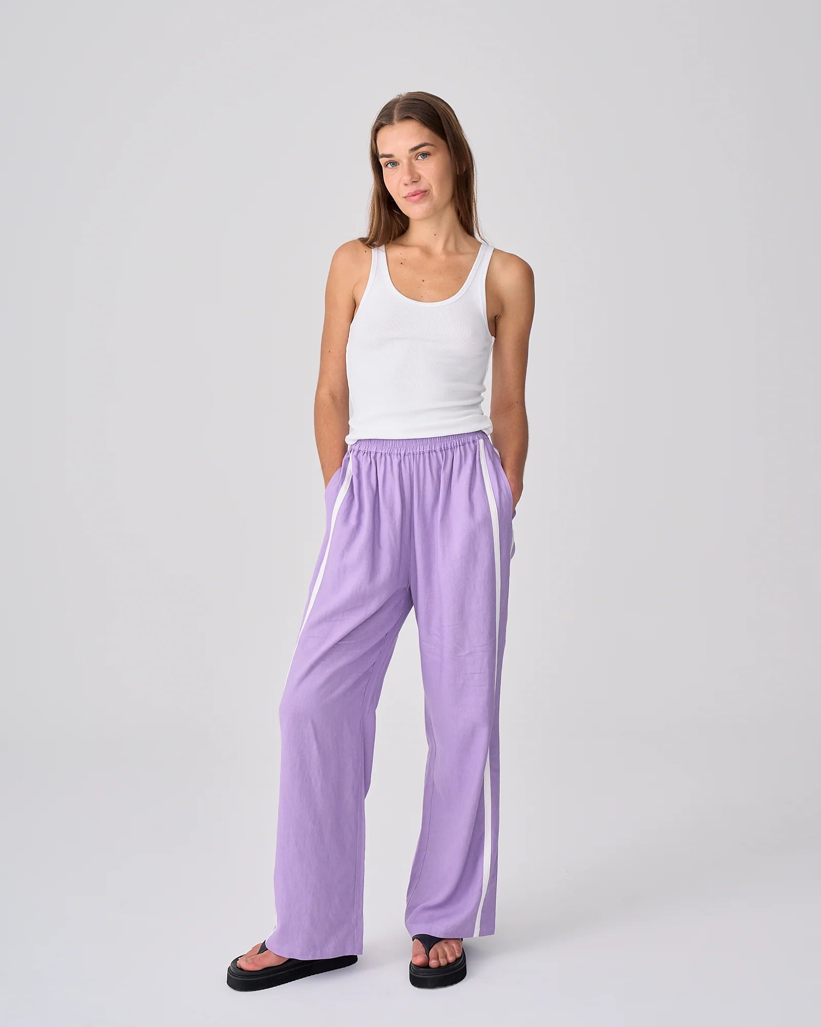 Racer Pant - Lilac