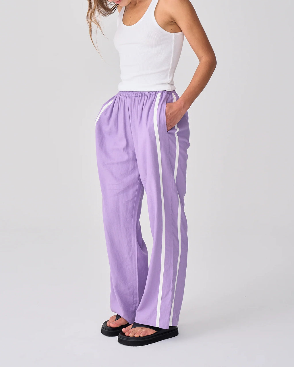 Racer Pant - Lilac