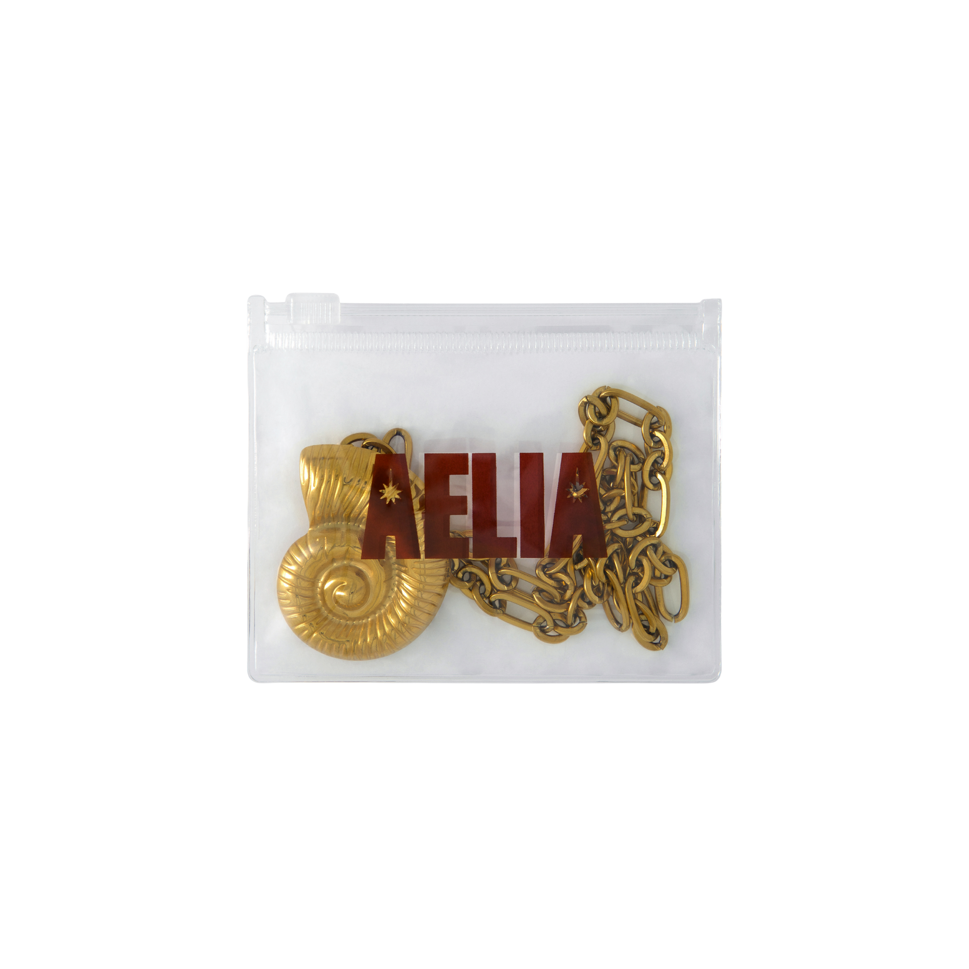 Golden Ammonite Necklace