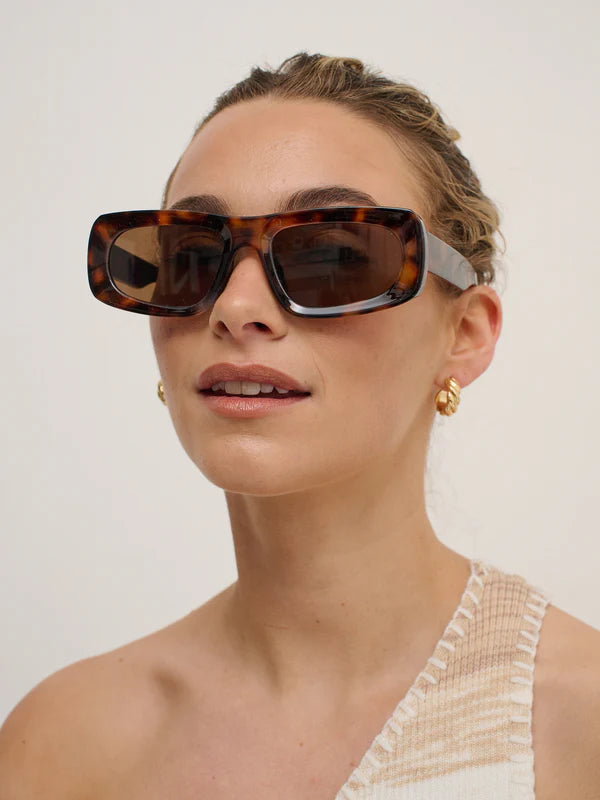 Wide Angle Sunglasses - Tortoishelle