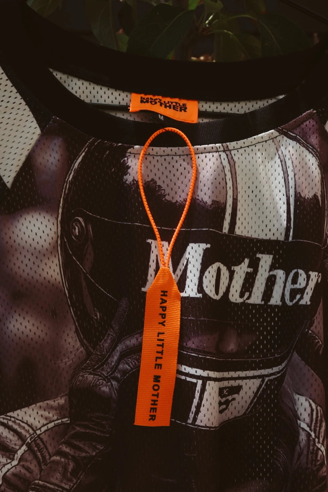 Mother Racing Striped Mesh