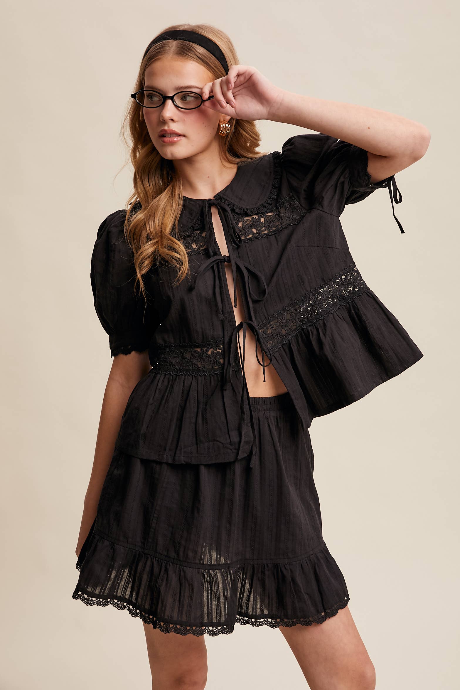 Tiered Mini Skirt