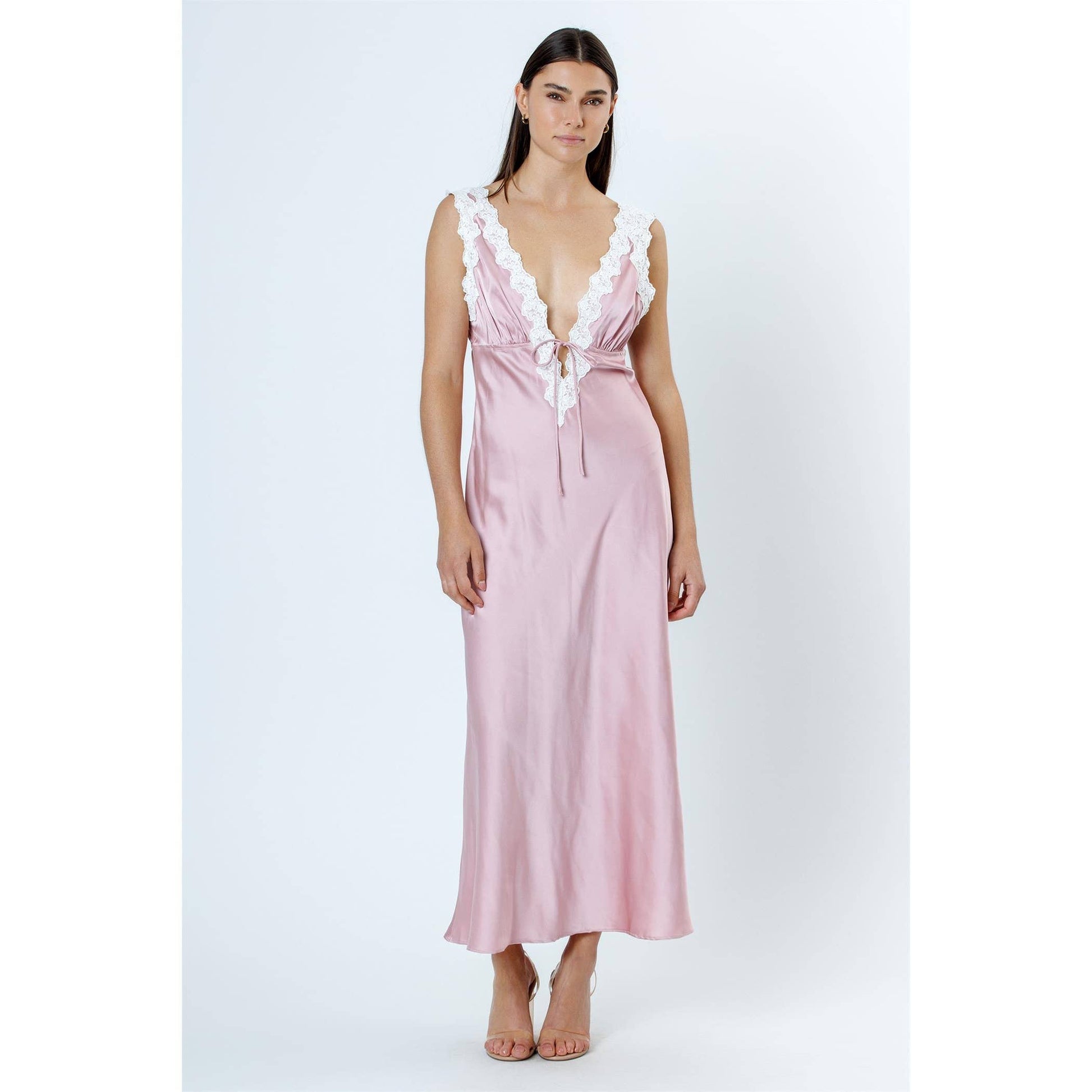 STORIA ROSE PINK MIDI DRESS