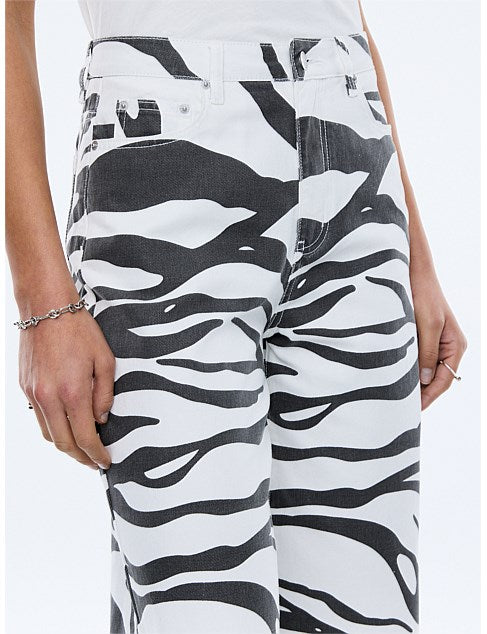 Lindy Relaxed Jean Zebra