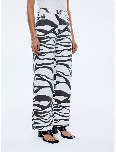 Lindy Relaxed Jean Zebra