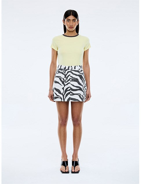 Lindy Mini Skirt Zebra
