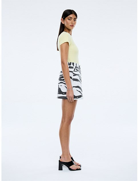 Lindy Mini Skirt Zebra