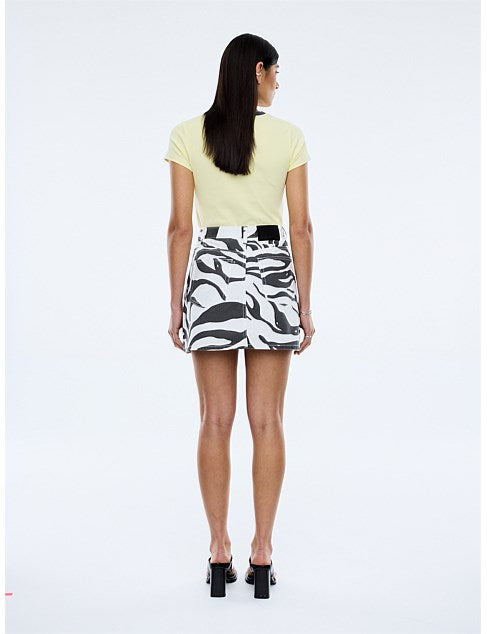 Lindy Mini Skirt Zebra