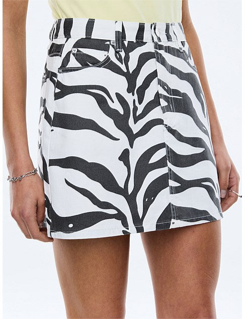 Lindy Mini Skirt Zebra