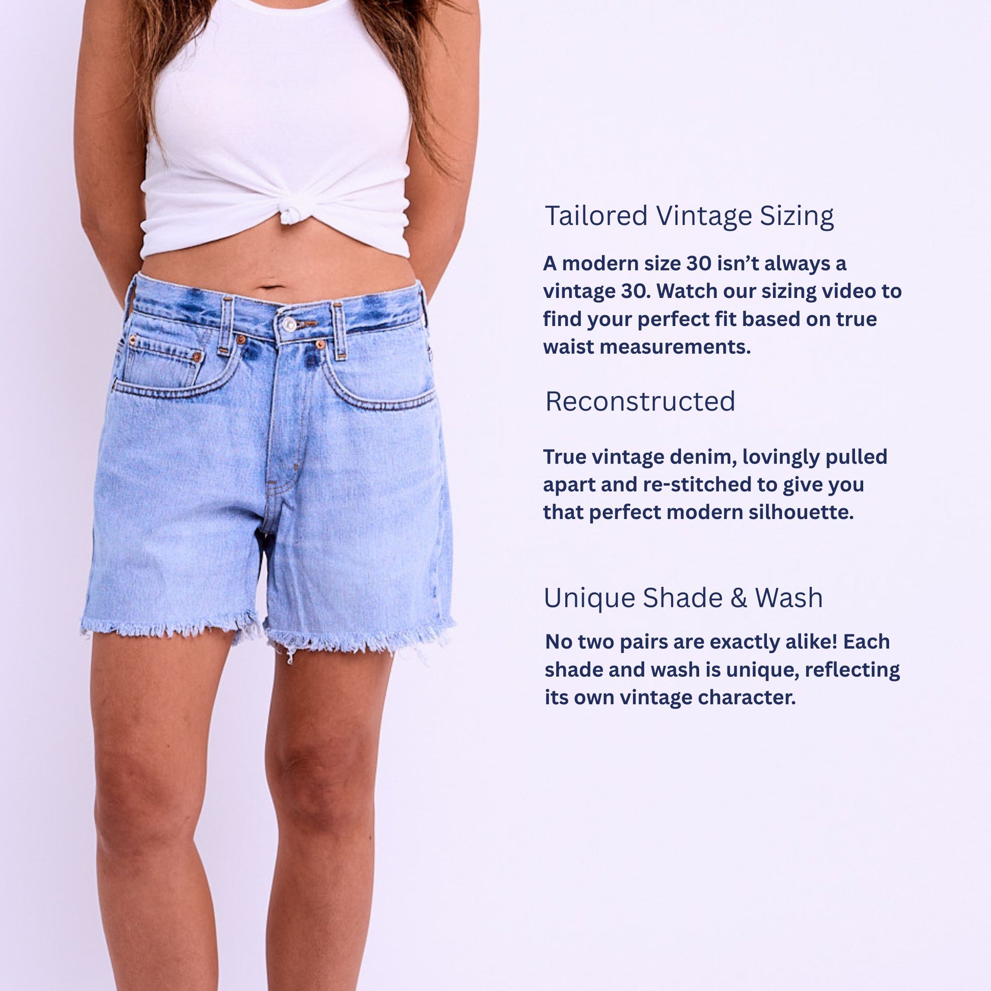Vintage Levi’s Classic Cut – Reworked Denim Shorts