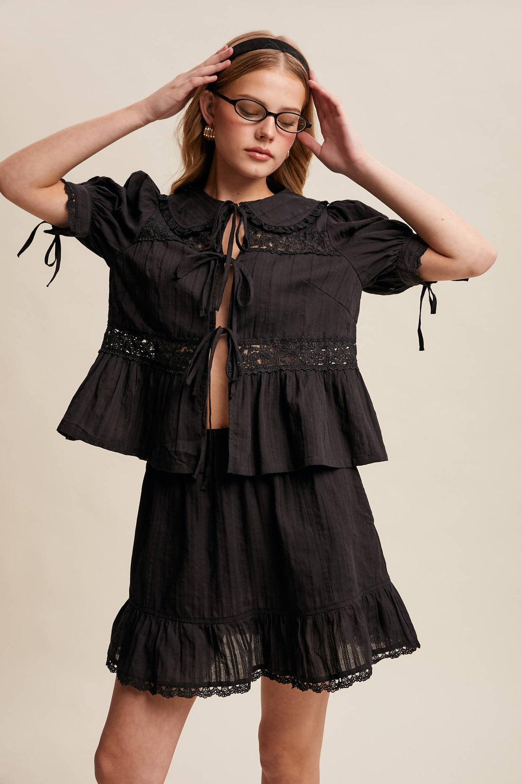 Tiered Mini Skirt