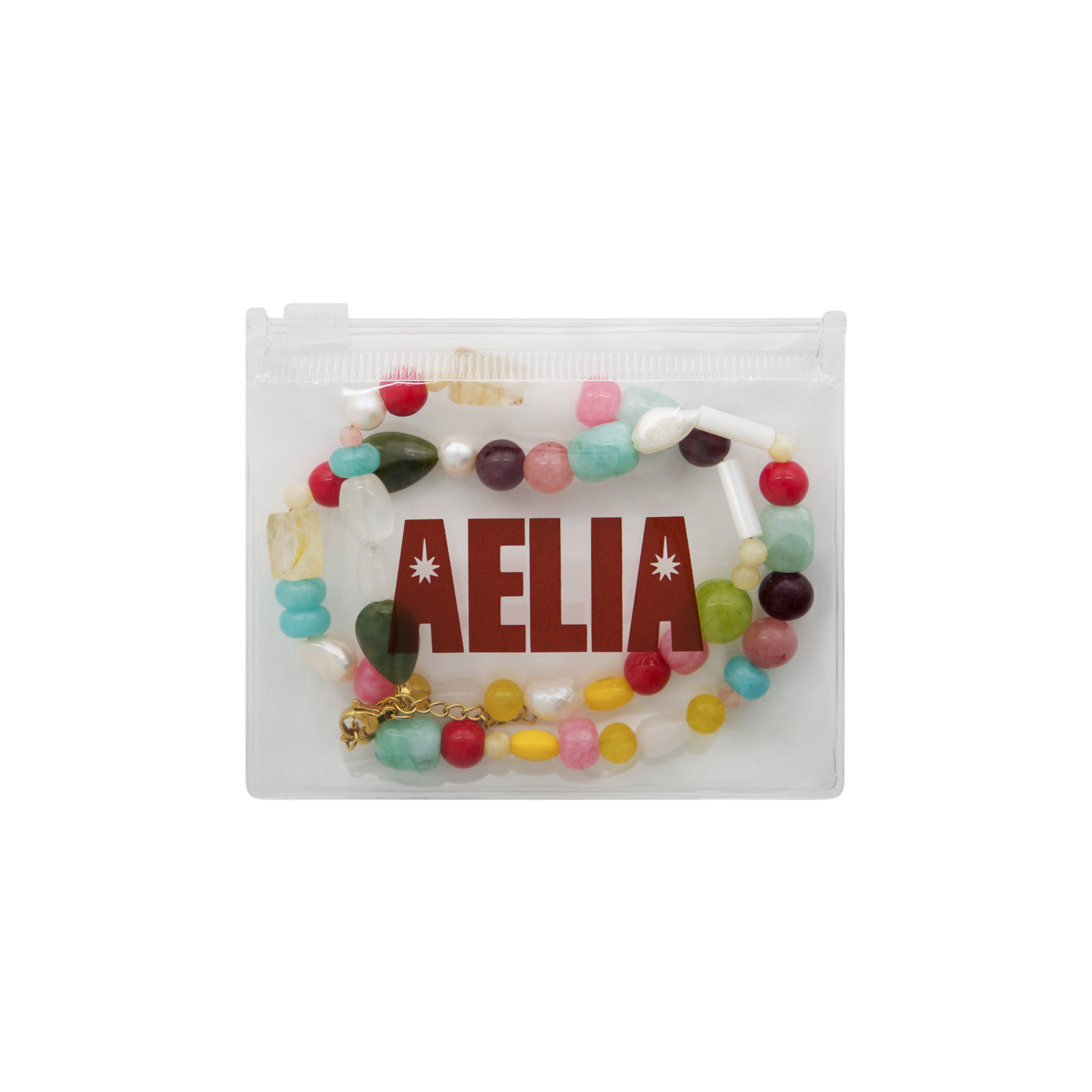 Multi-Stone Beaded Necklace