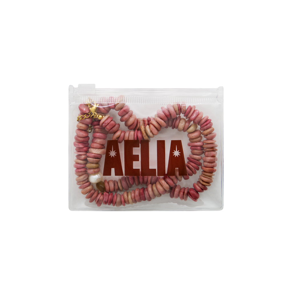 Blush Stone & Pearl Necklace